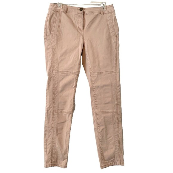 Chico's Pants Women Size 0 Small Blush Cargo Style Straight Leg Mid Rise Casual - Picture 1 of 8